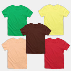 Boy Plain Ts - 5 Pc Pack