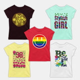 Girl Tshirts - 5 Pc Pack