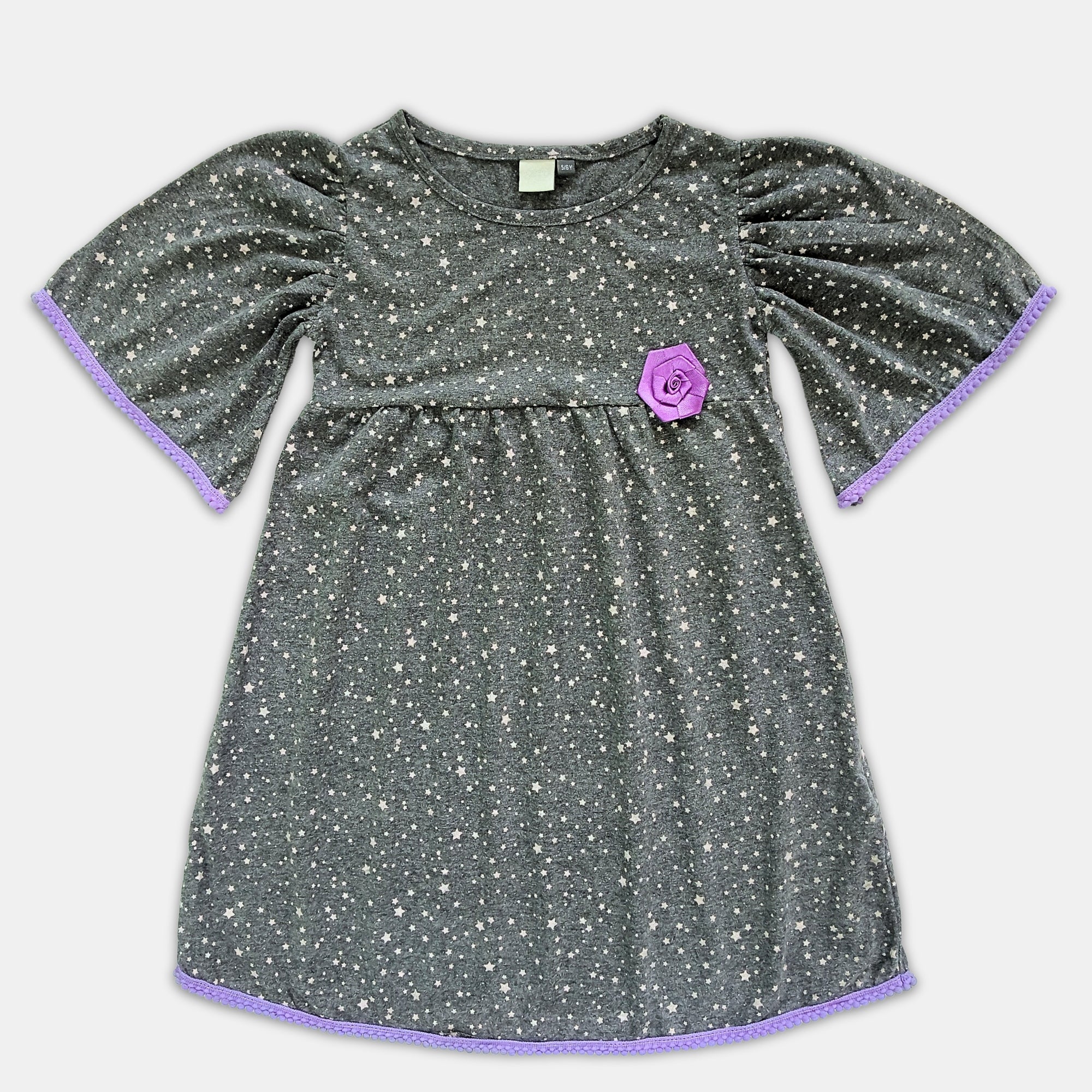 Girl Puffed Sleeve Dress