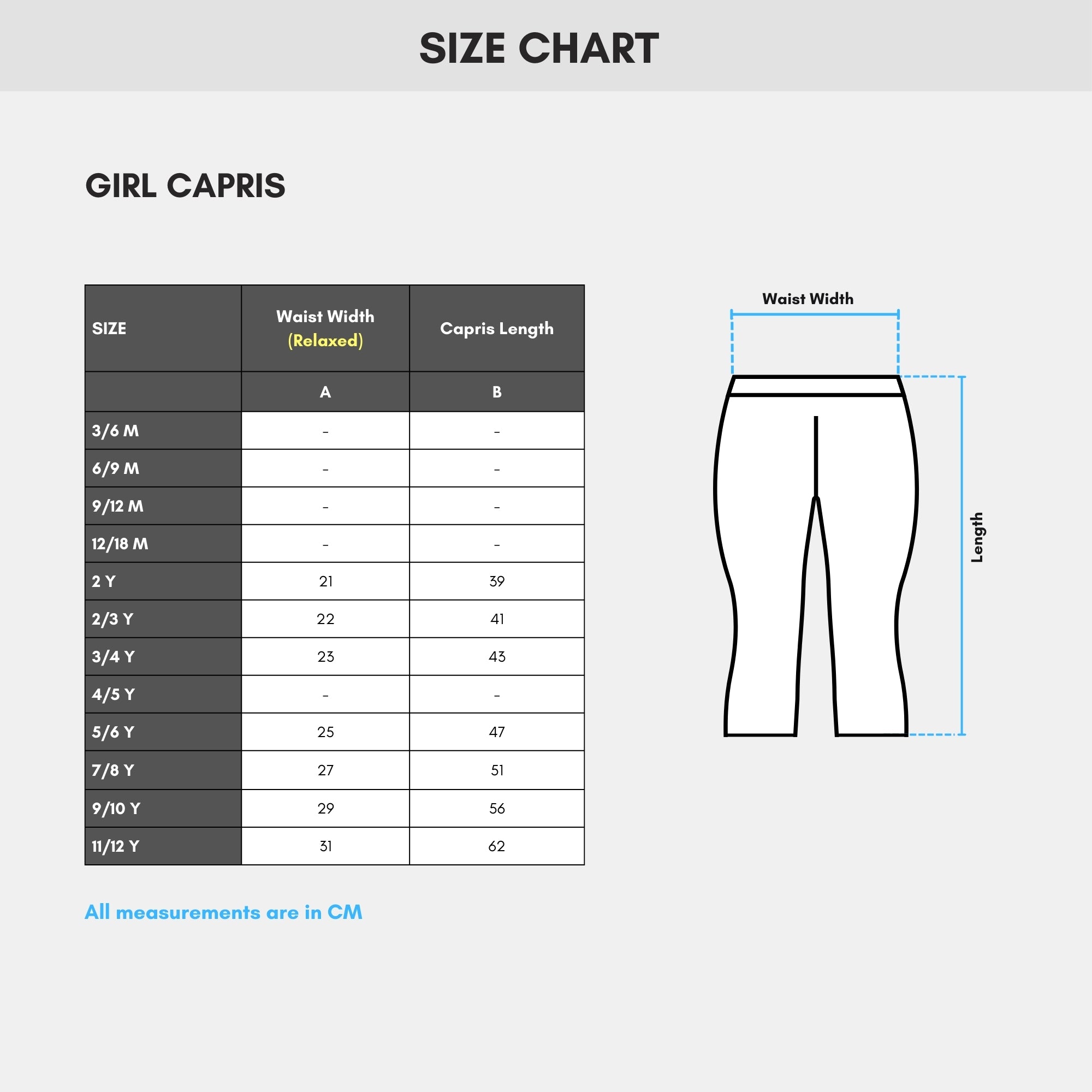 Girl Printed Capris