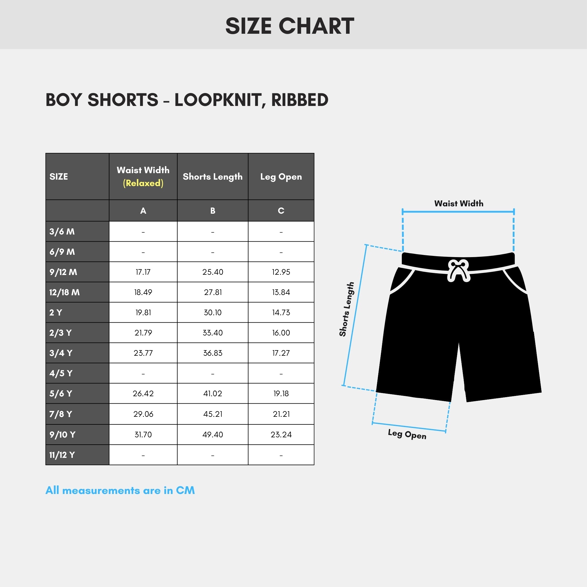 Boy Shorts - Loopknit