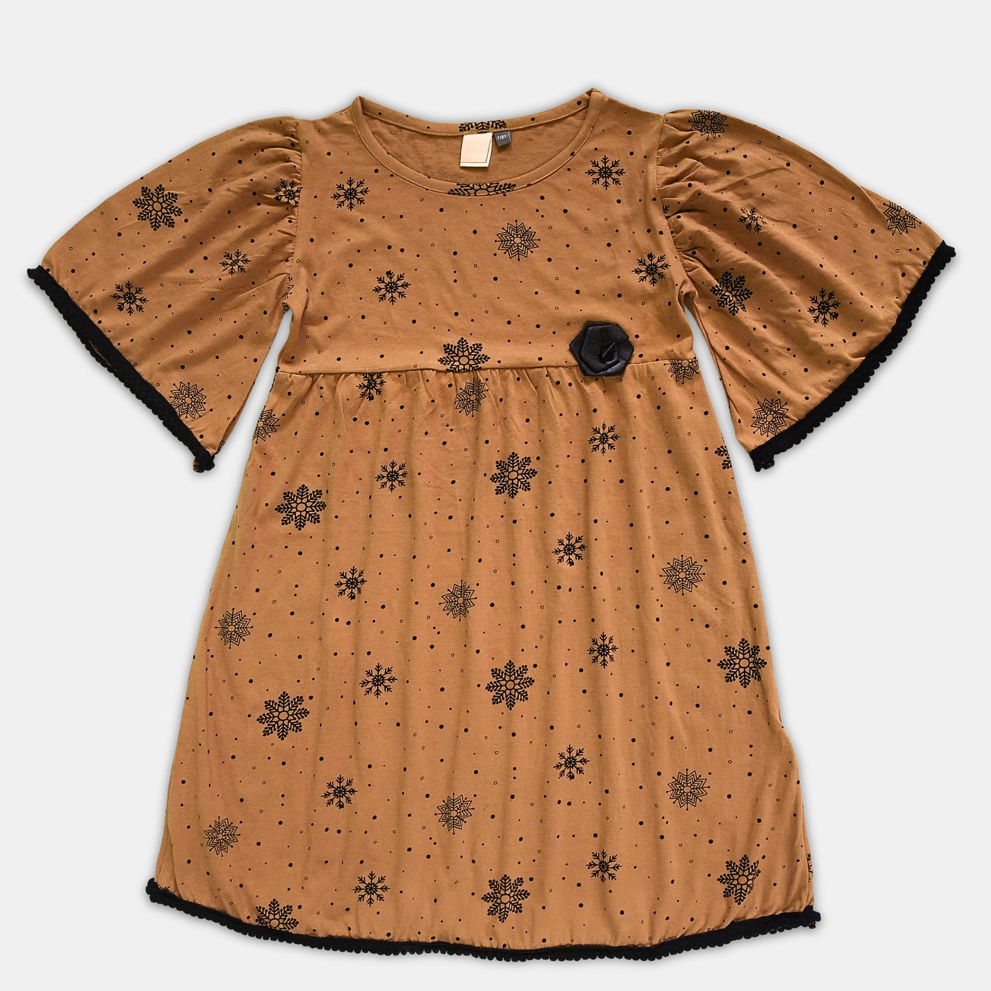 Girl Puffed Sleeve Dress