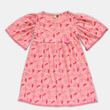 Girl Puffed Sleeve Dress