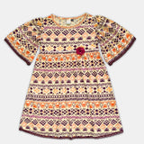 Girl Puffed Sleeve Dress