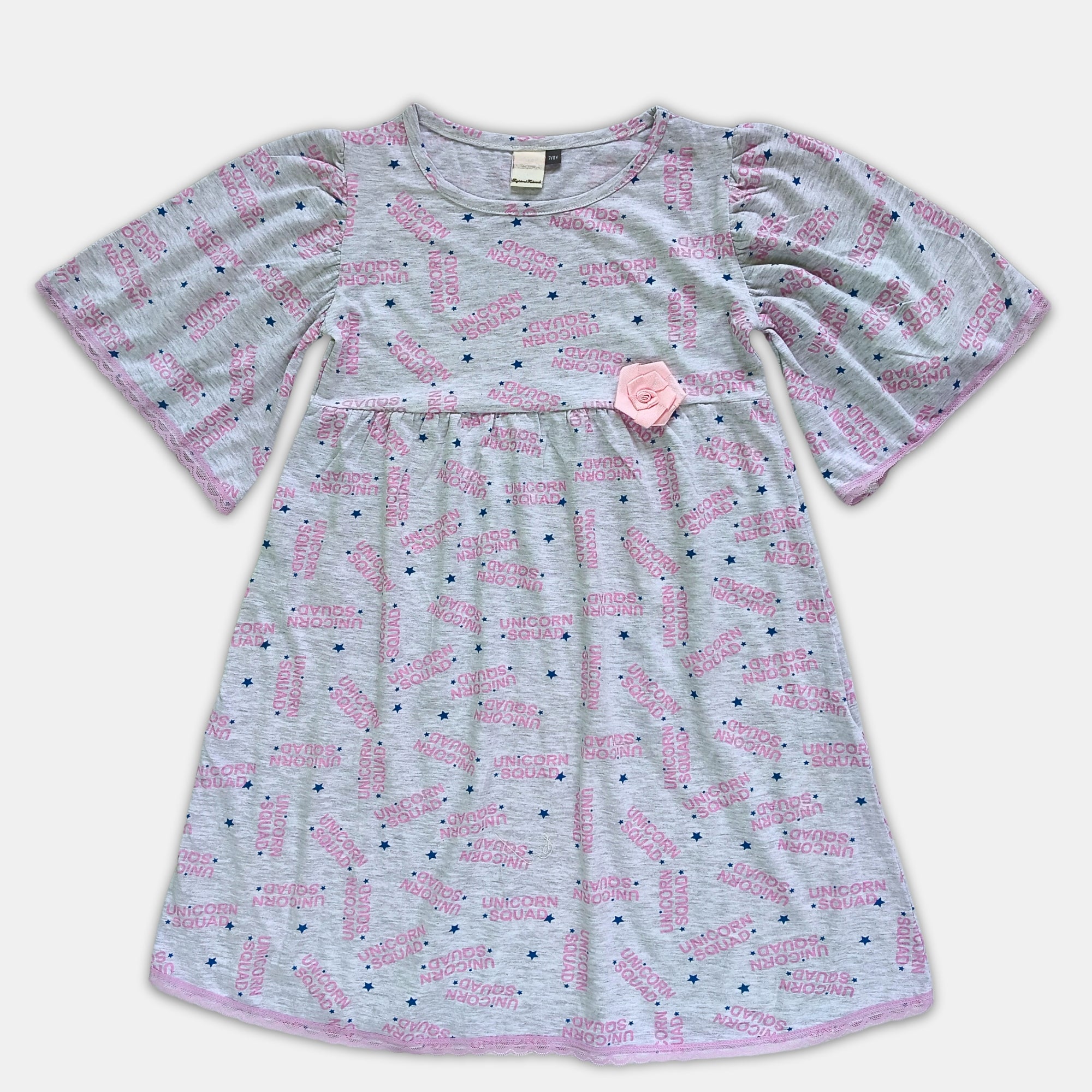 Girl Puffed Sleeve Dress