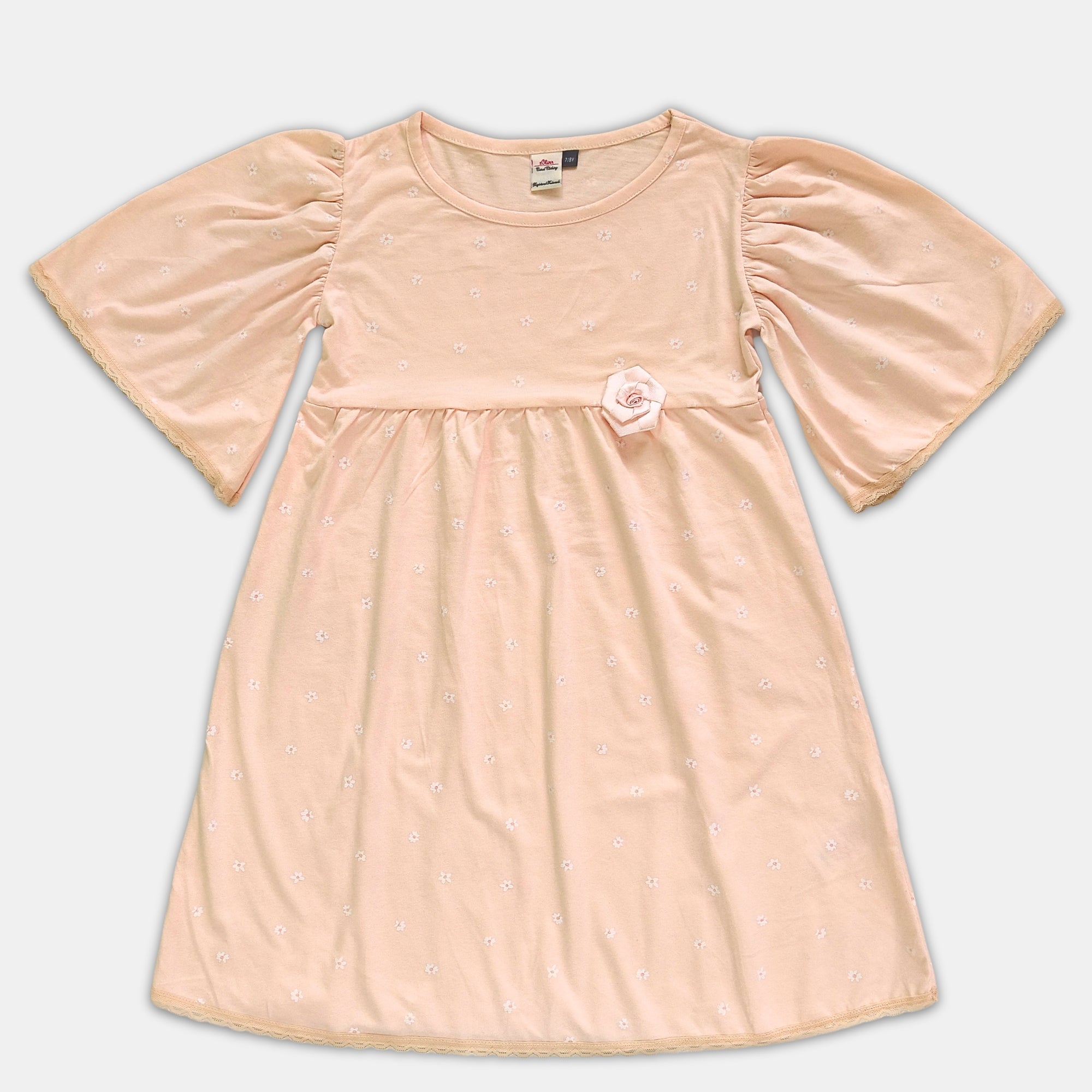 Girl Puffed Sleeve Dress