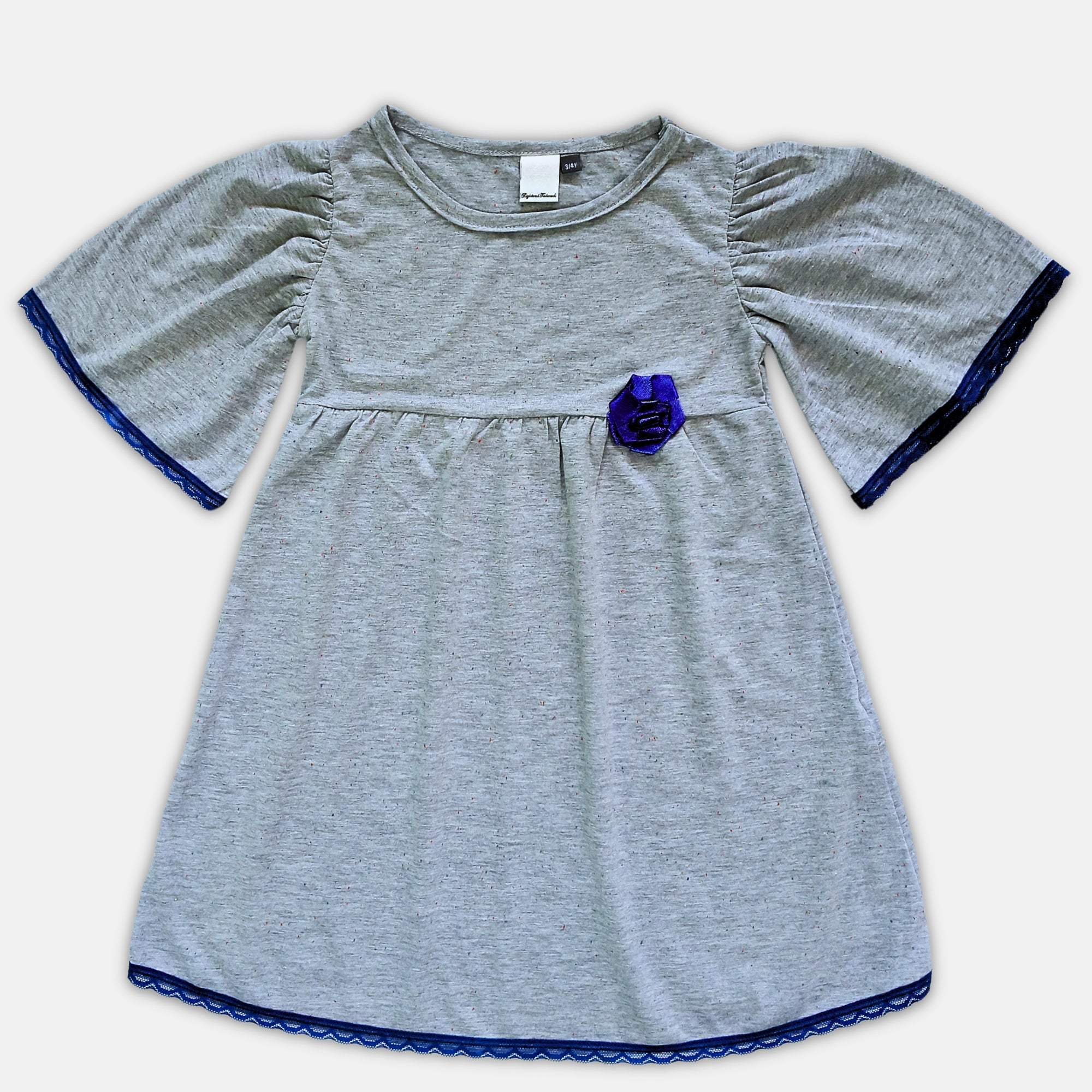 Girl Puffed Sleeve Dress