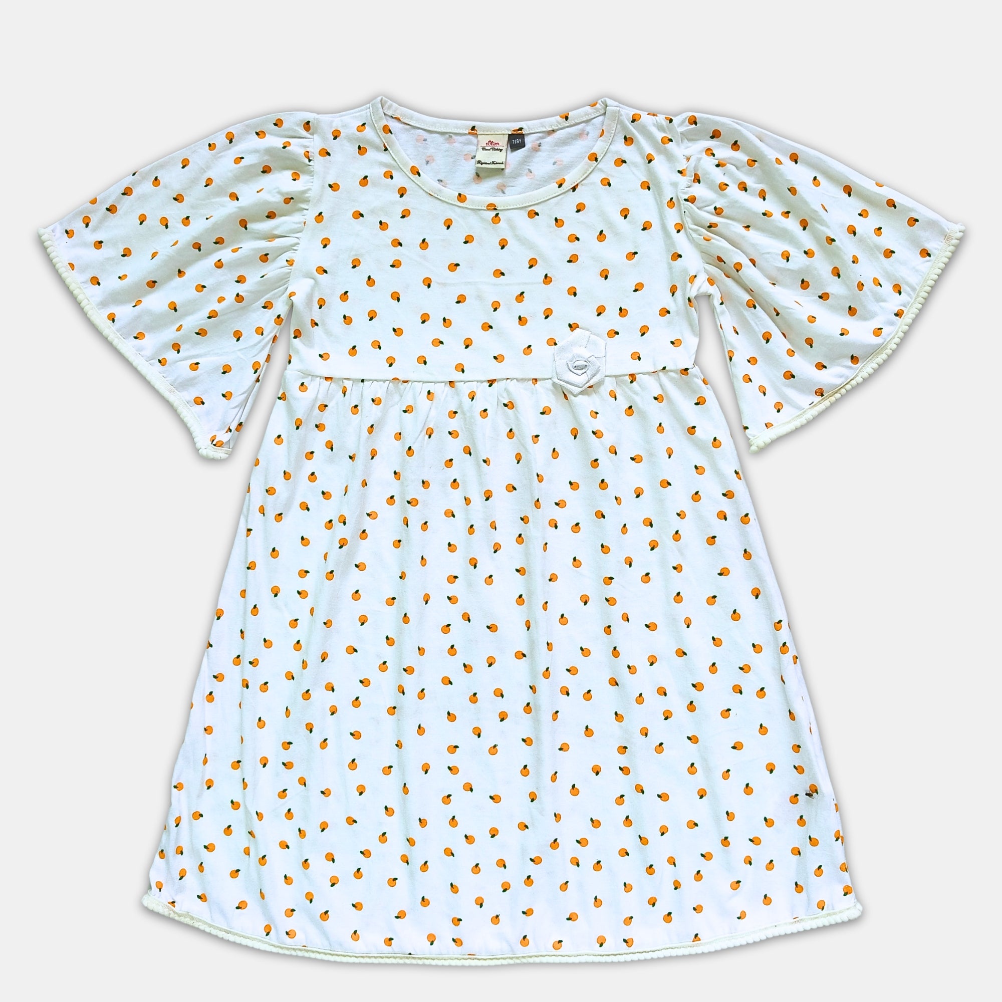 Girl Puffed Sleeve Dress