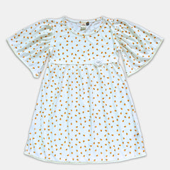 Girl Puffed Sleeve Dress