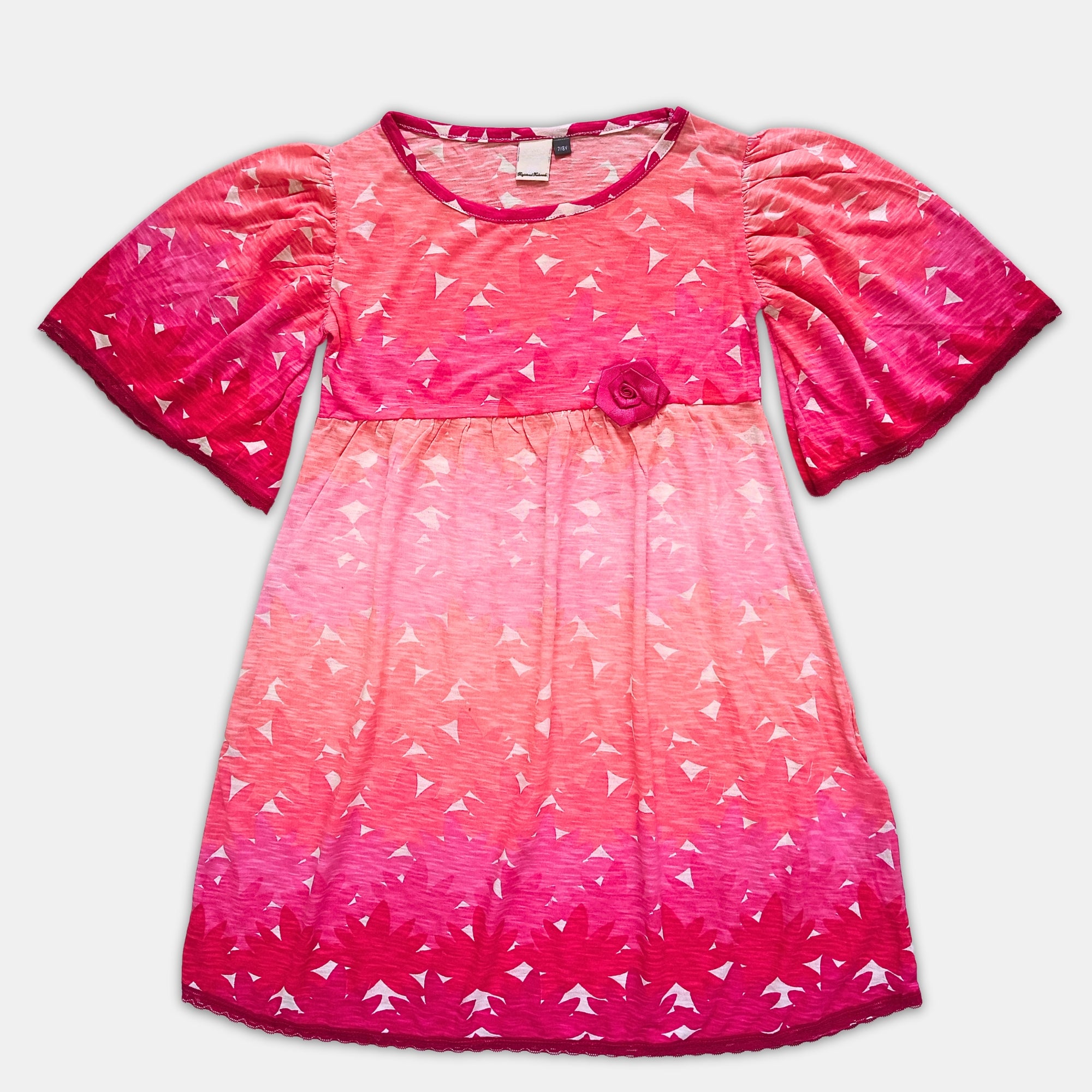 Girl Puffed Sleeve Dress