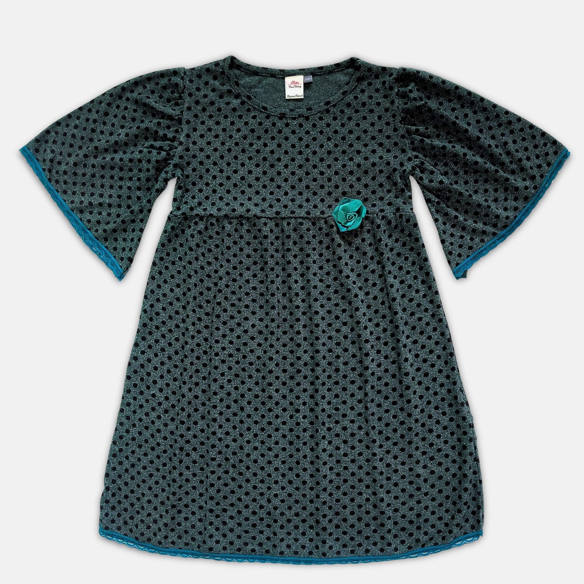 Girl Puffed Sleeve Dress