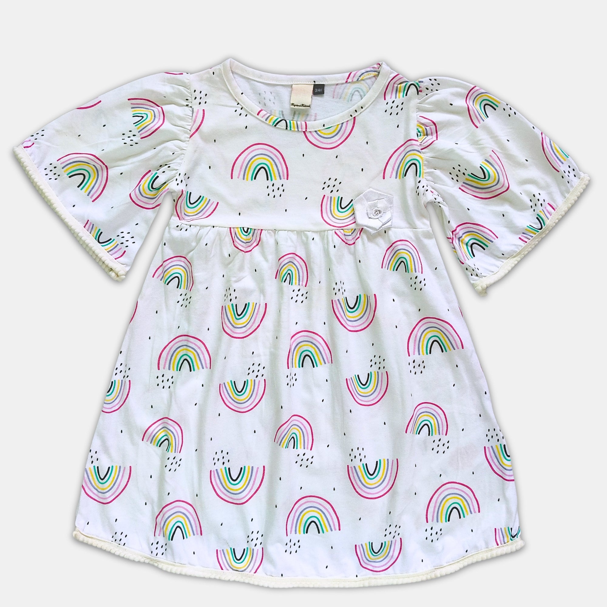 Girl Puffed Sleeve Dress