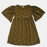 Girl Puffed Sleeve Dress