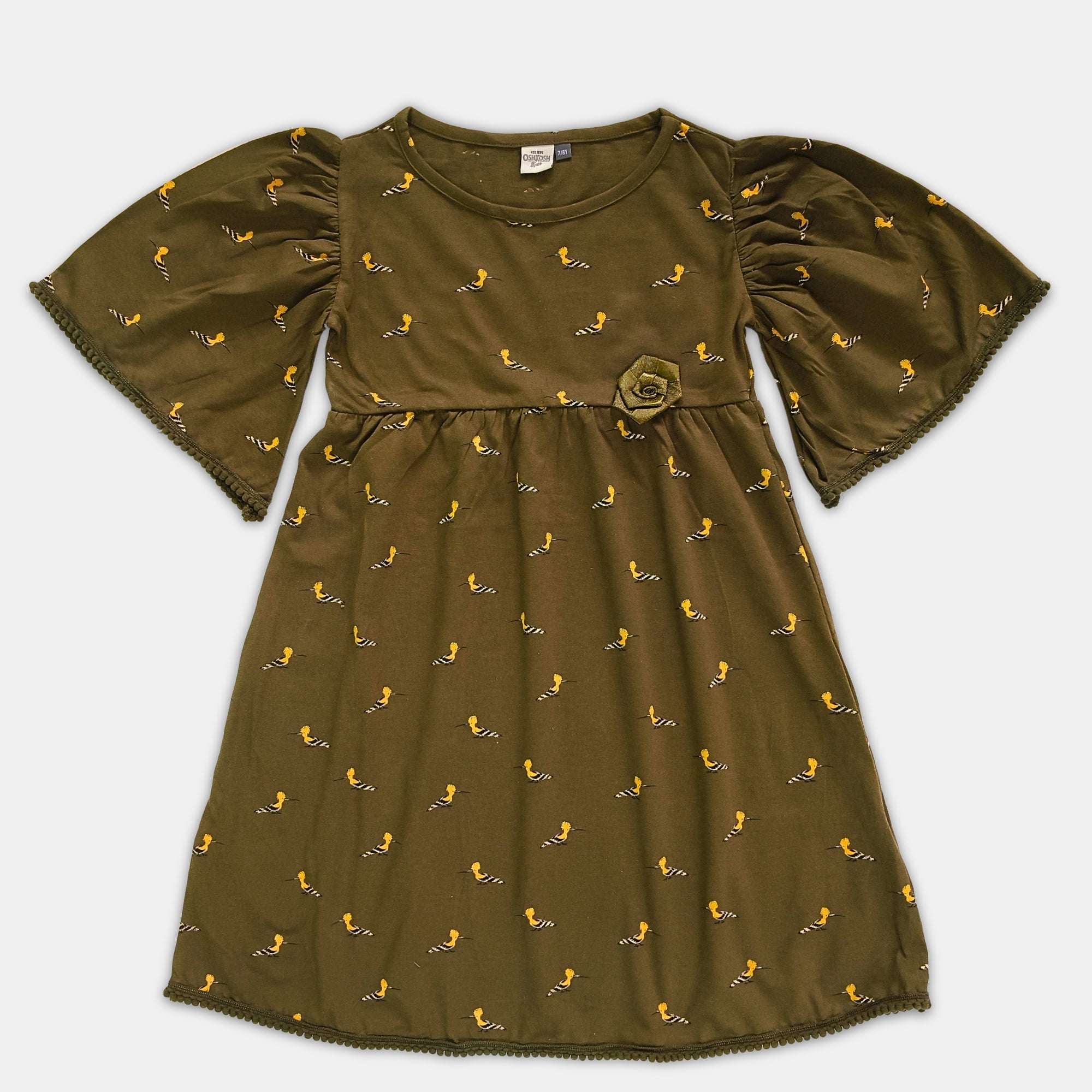 Girl Puffed Sleeve Dress