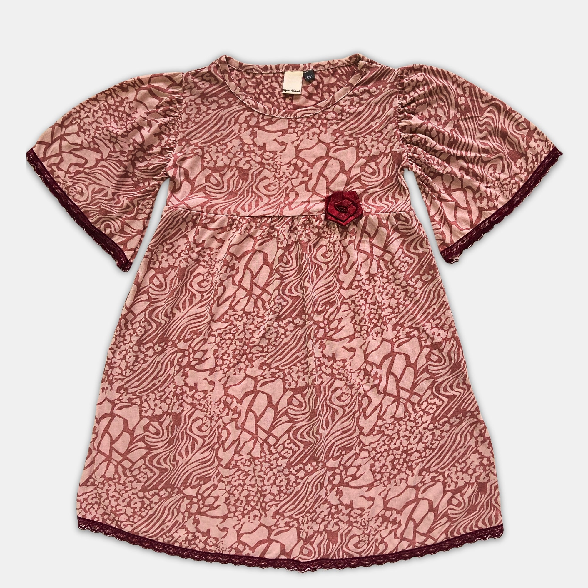 Girl Puffed Sleeve Dress