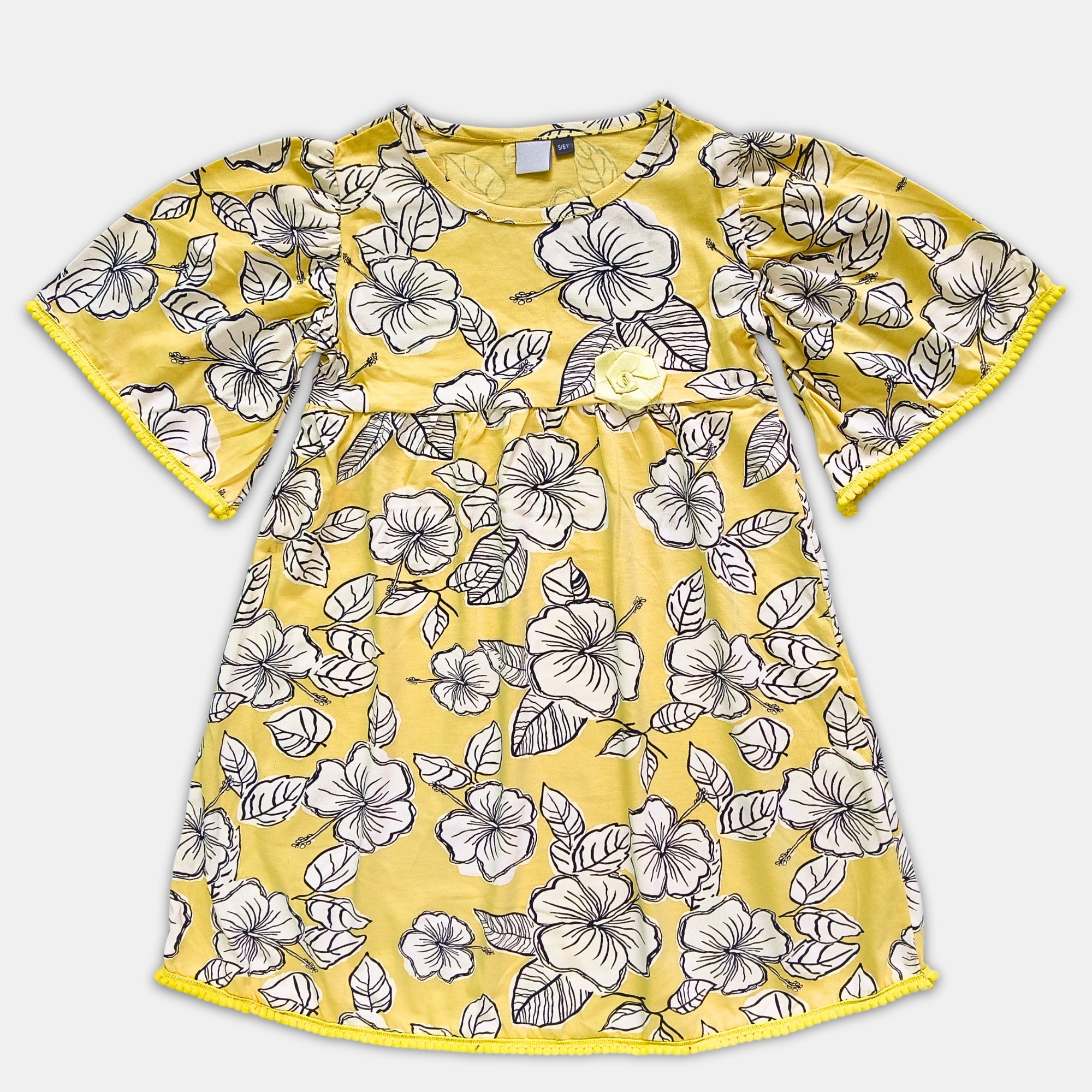 Girl Puffed Sleeve Dress