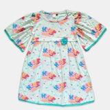 Girl Puffed Sleeve Dress