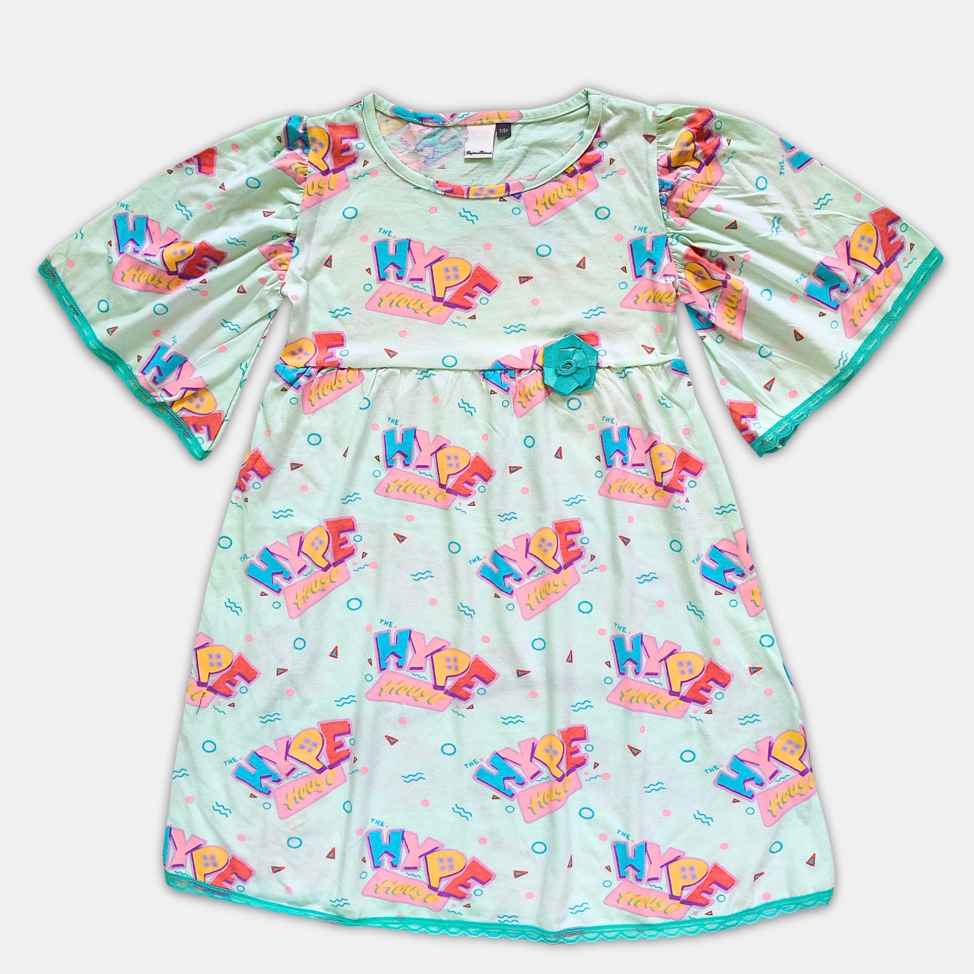 Girl Puffed Sleeve Dress