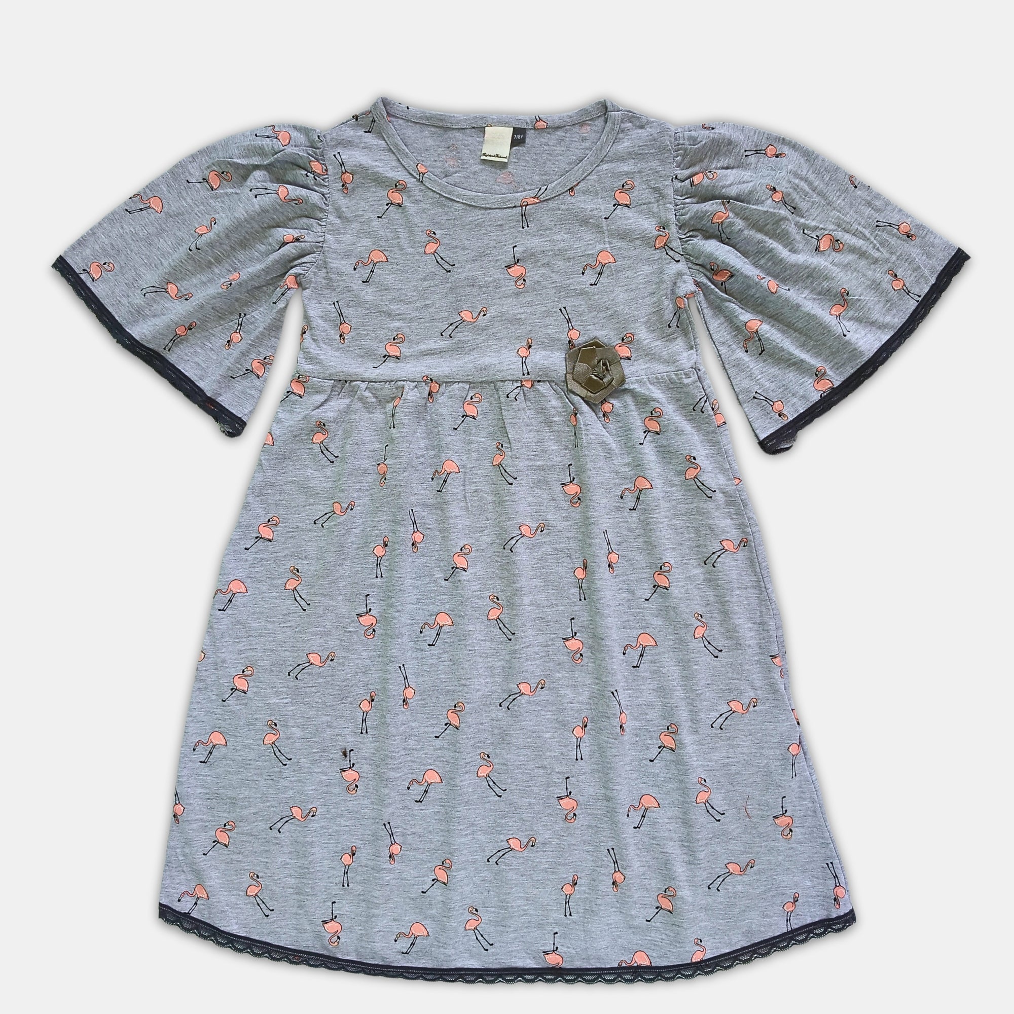 Girl Puffed Sleeve Dress