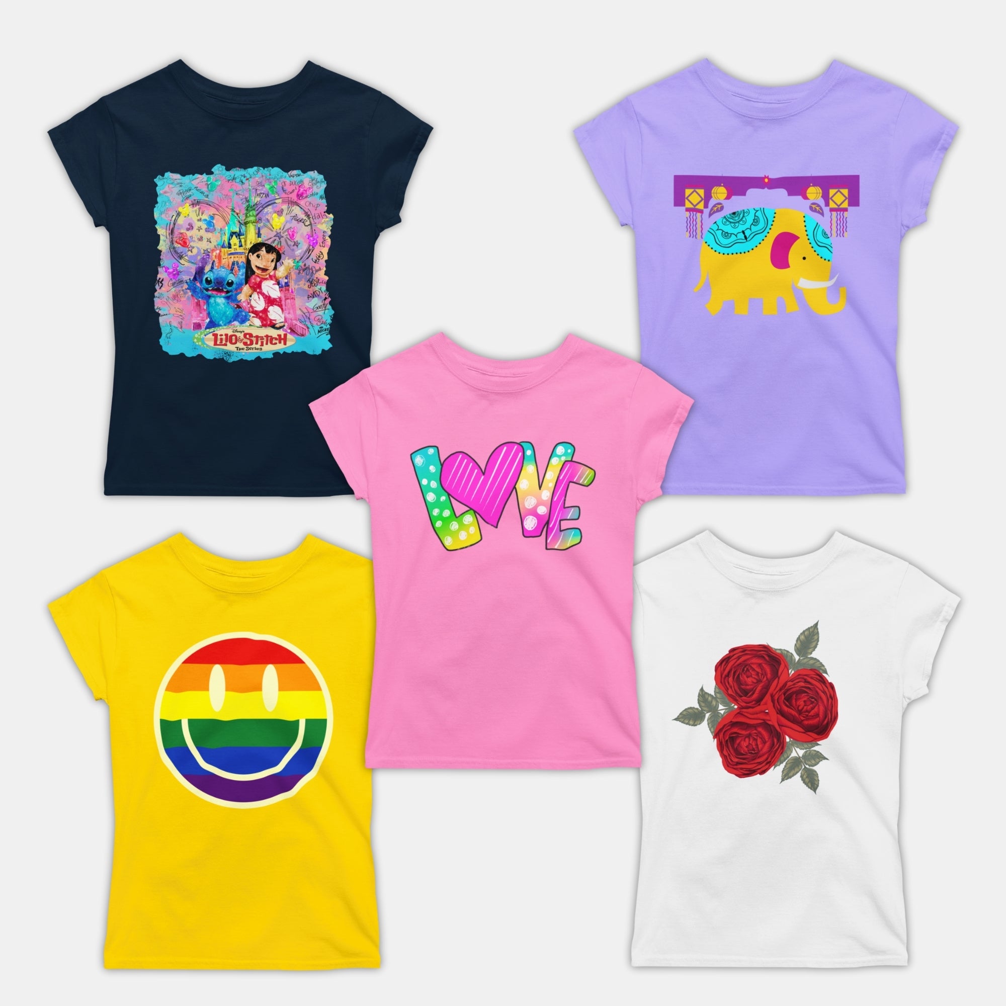 Girl Tshirts - 5 Pc Pack