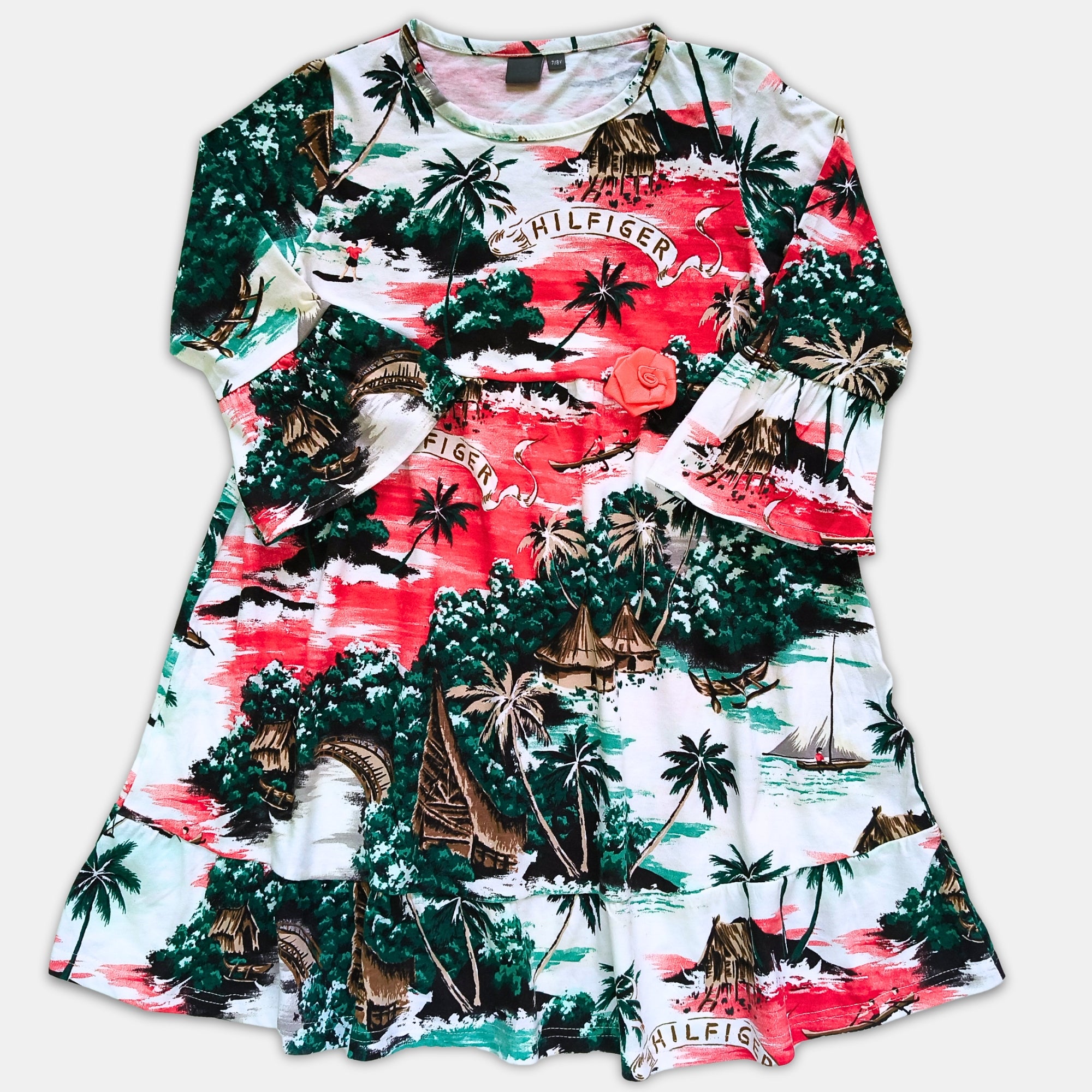 Girl 3/4th Sleeve Dress