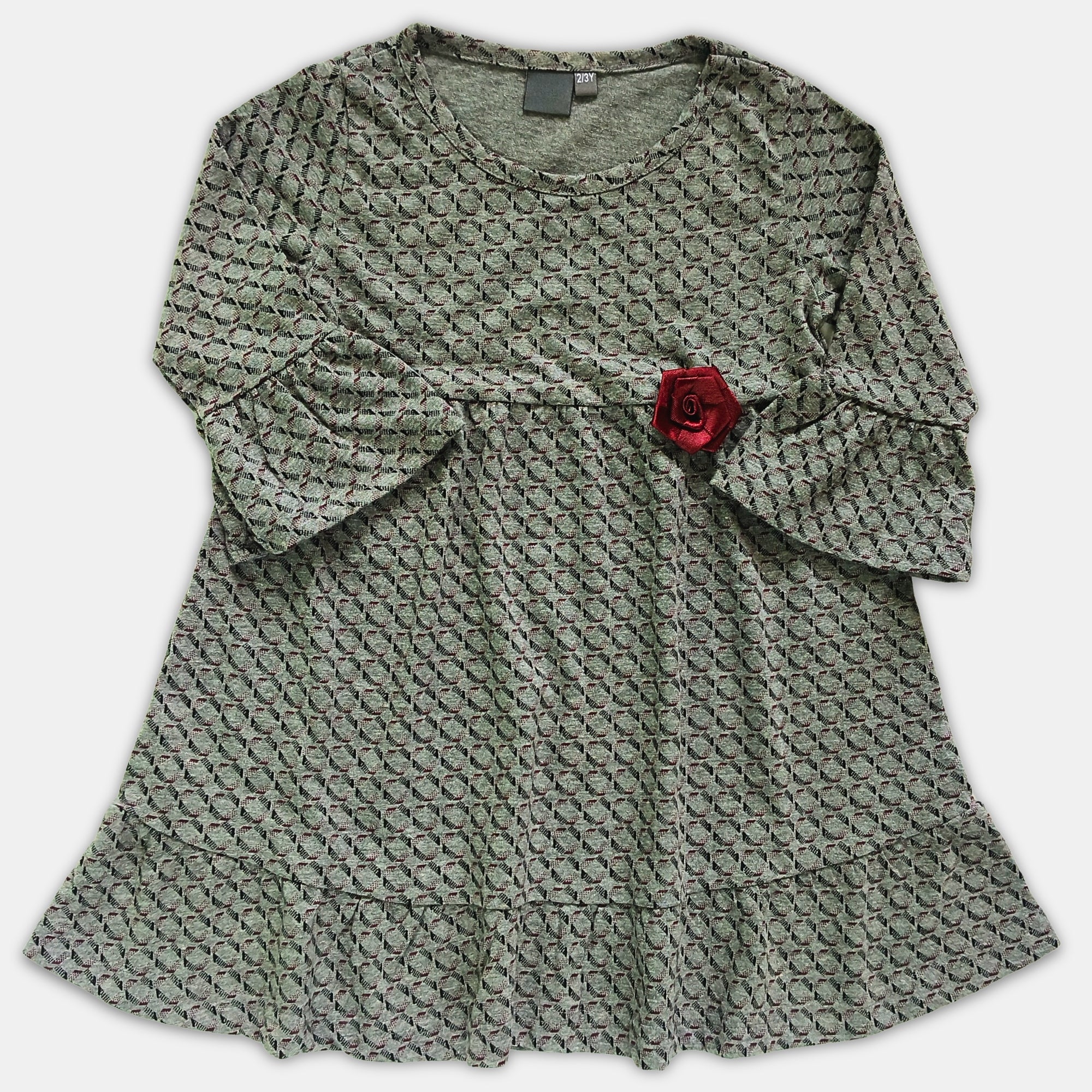 Girl 3/4th Sleeve Dress