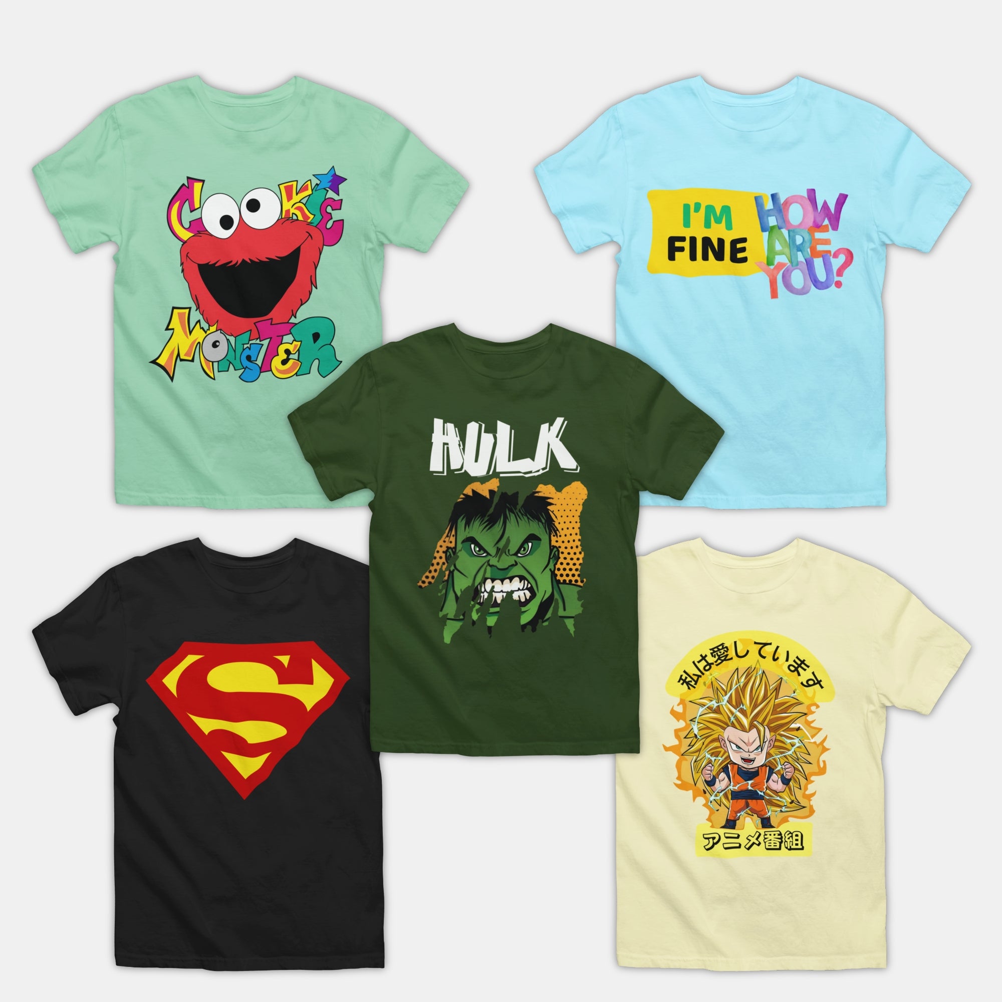 Boy Tshirts - 5 Pc Pack