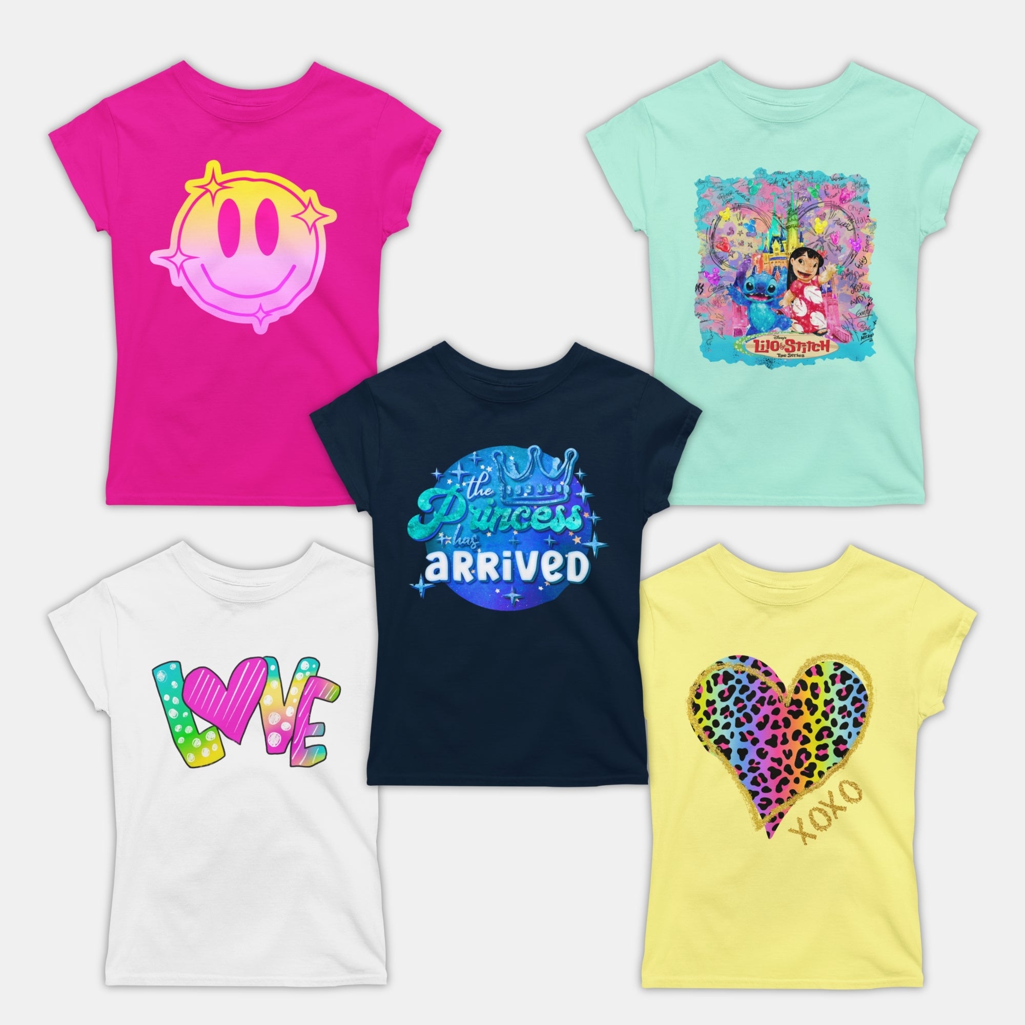Girl Tshirts - 5 Pc Pack