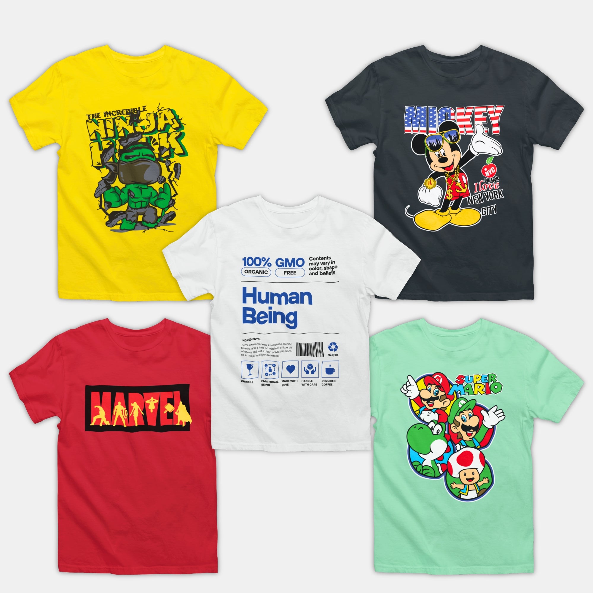 Boy Tshirts - 5 Pc Pack