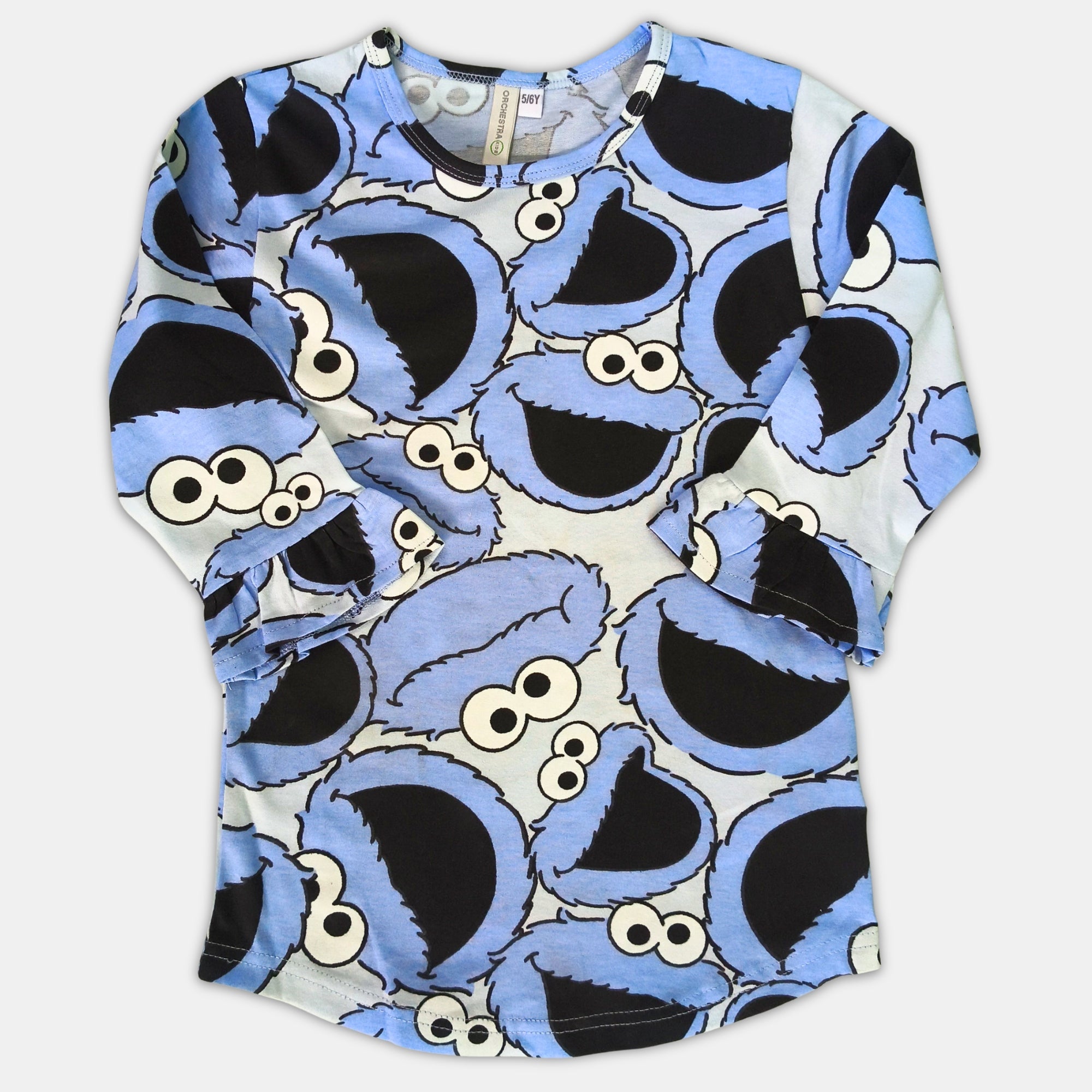 Girl Print Top - 3/4th Sleeve