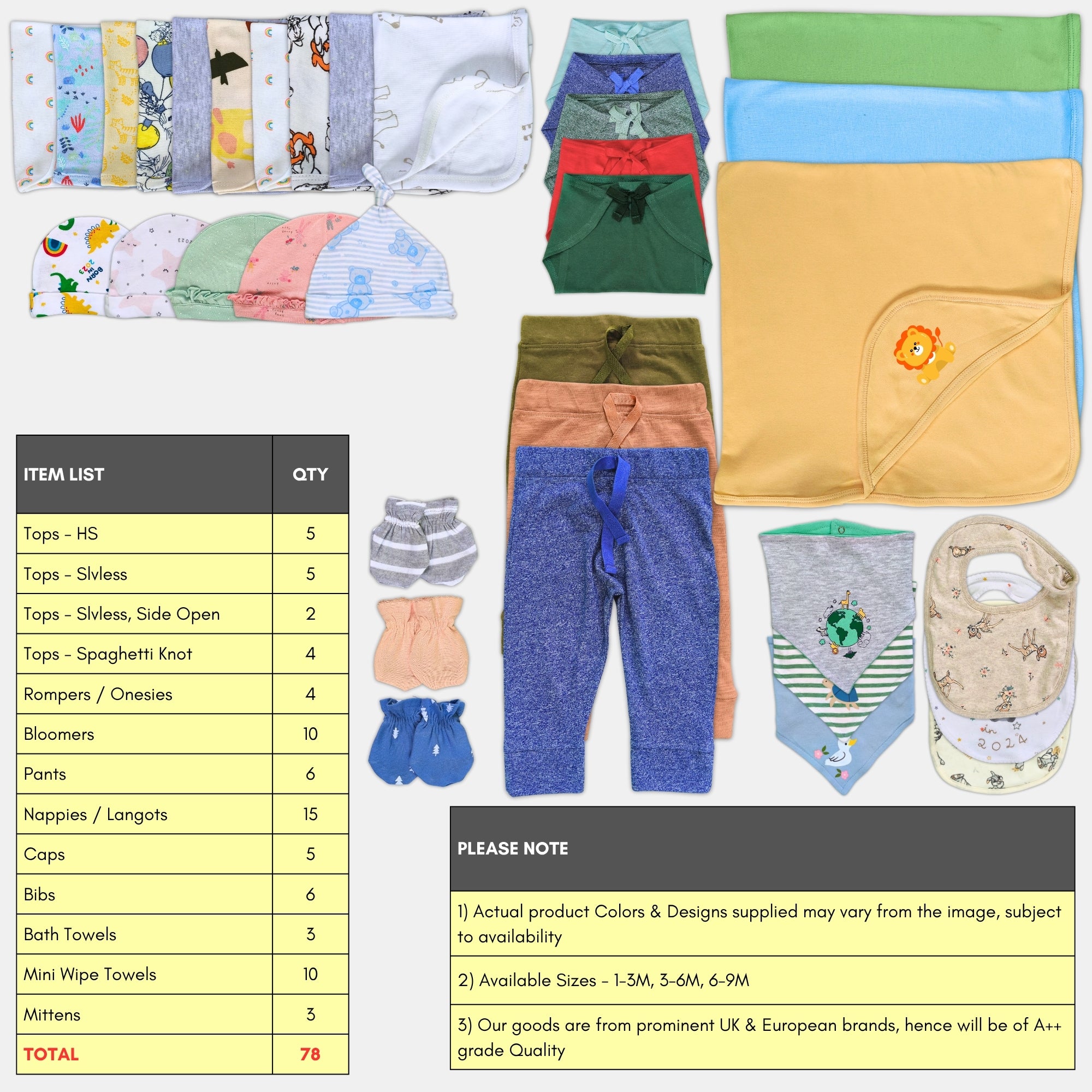 78 Pc Combo - Baby Boy