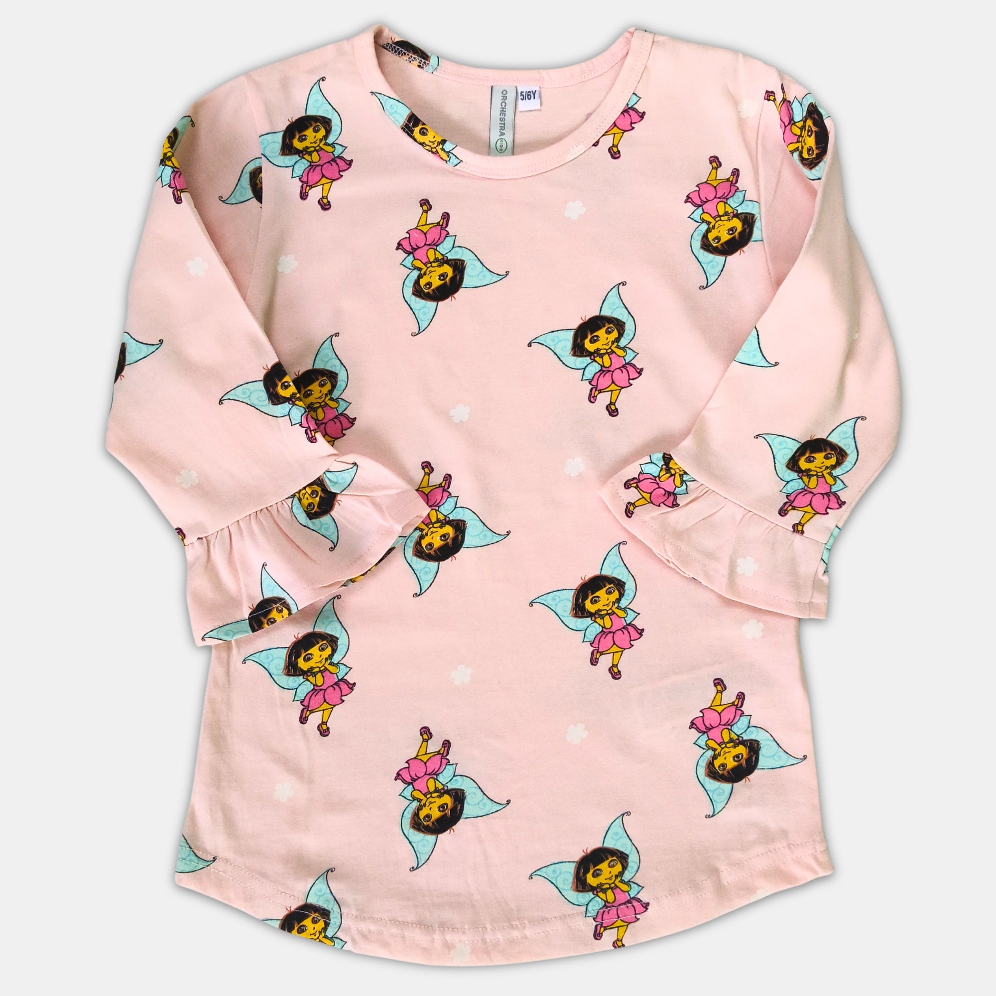 Girl Print Top - 3/4th Sleeve