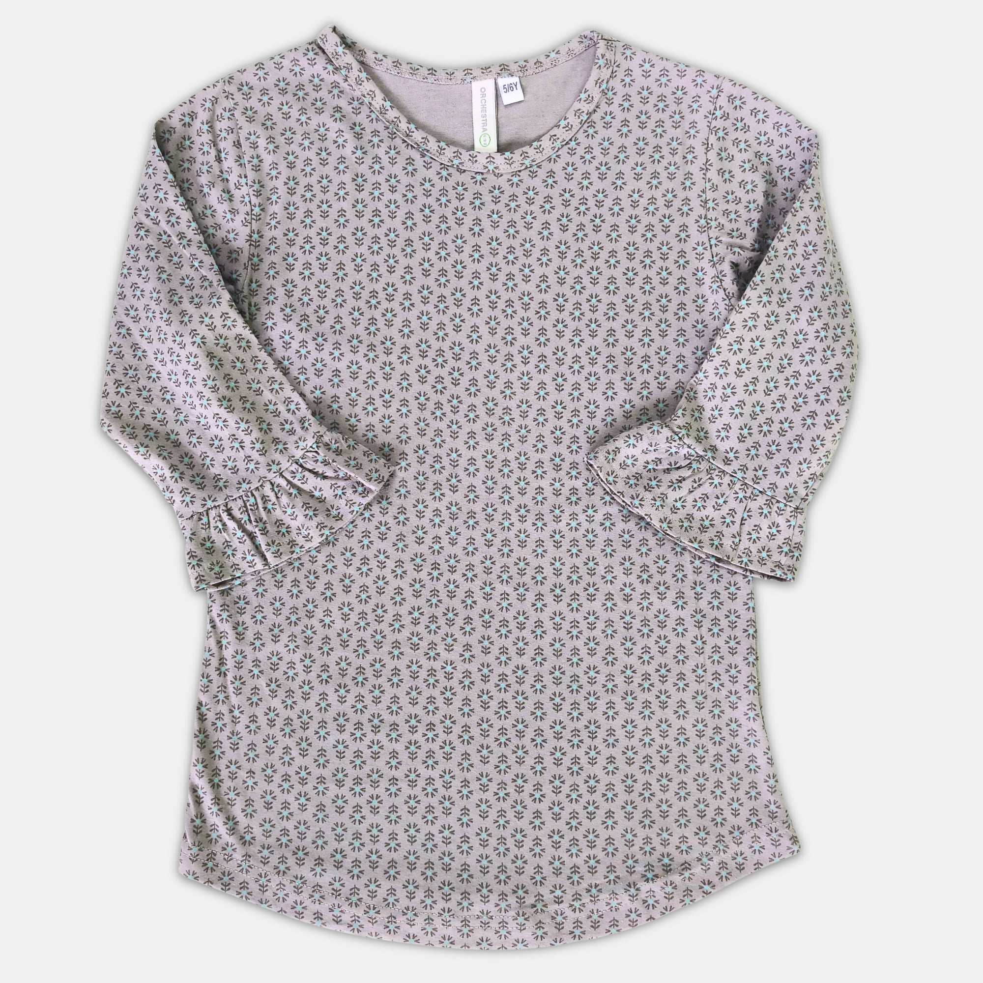 Girl Print Top - 3/4th Sleeve