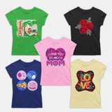 Girl Tshirts - 5 Pc Pack