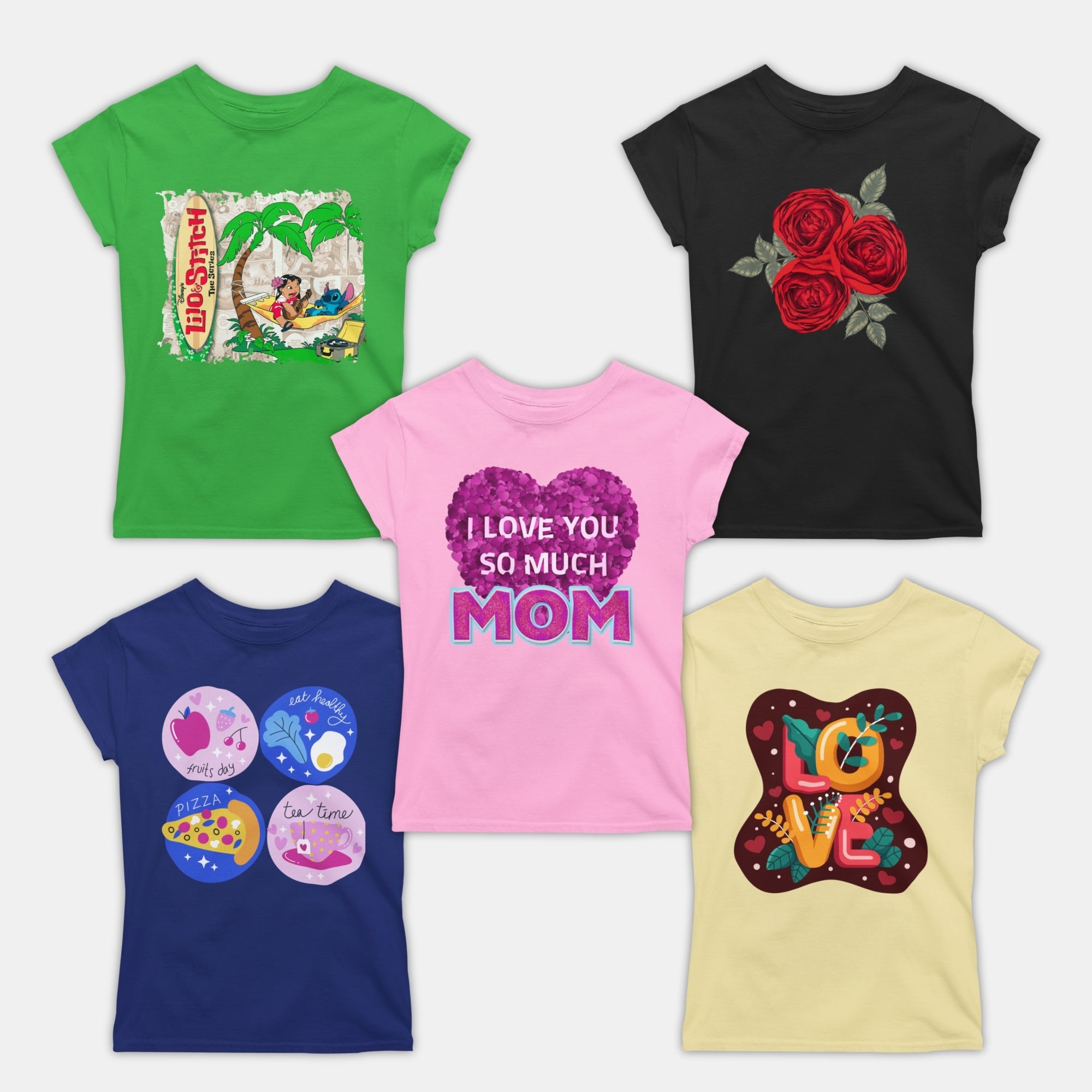 Girl Tshirts - 5 Pc Pack
