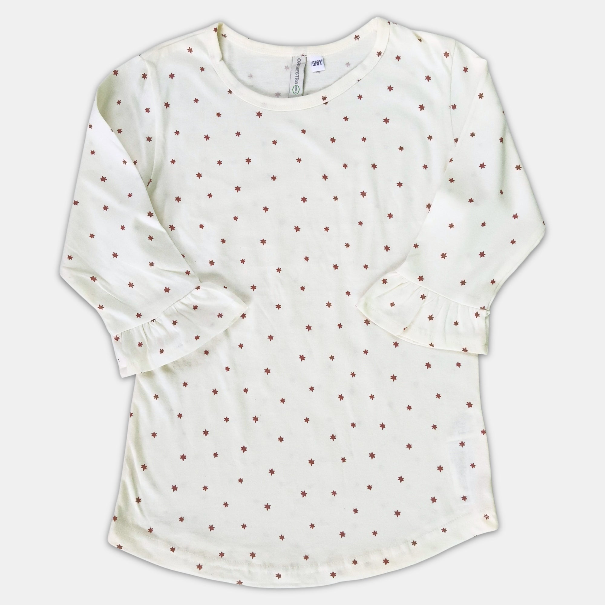 Girl Print Top - 3/4th Sleeve
