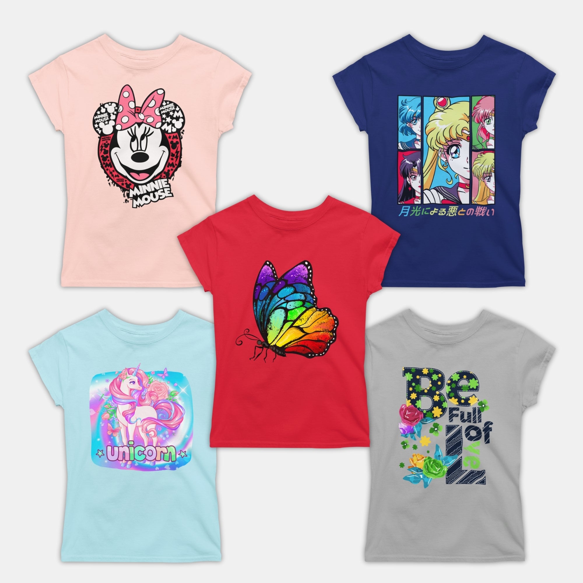 Girl Tshirts - 5 Pc Pack