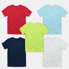 Boy Plain Ts - 5 Pc Pack