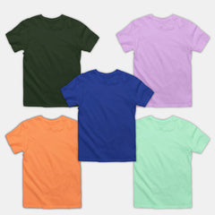 Boy Plain Ts - 5 Pc Pack