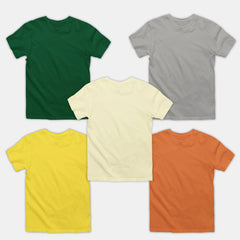 Boy Plain Ts - 5 Pc Pack