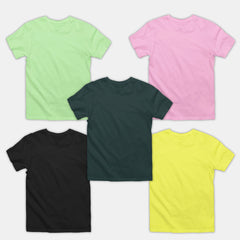 Boy Plain Ts - 5 Pc Pack