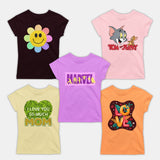 Girl Tshirts - 5 Pc Pack
