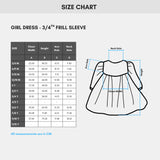 Girl 3/4th Sleeve Dress