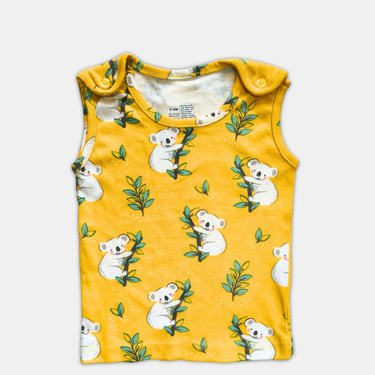 Baby Top - Sleeveless, Yellow