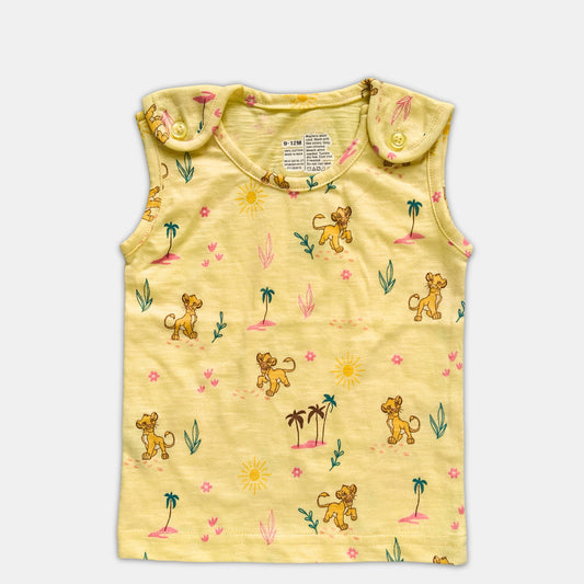 Baby Top - Sleeveless, Yellow