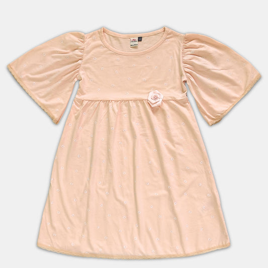 Girl Puffed Sleeve Dress