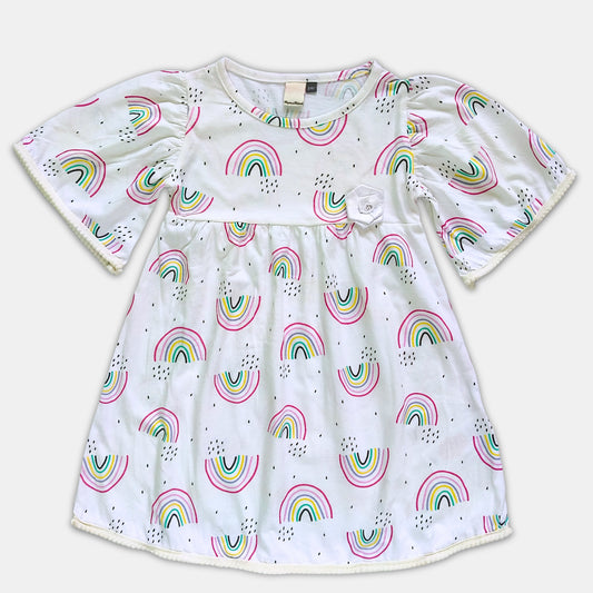 Girl Puffed Sleeve Dress