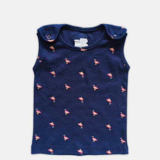 Baby Top - Sleeveless, Navy