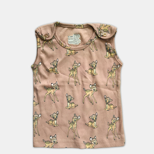 Baby Top - Sleeveless, Brown