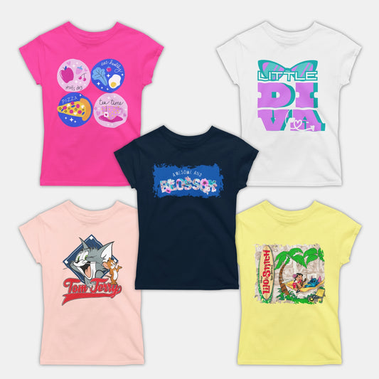 Girl Tshirts - 5 Pc Pack
